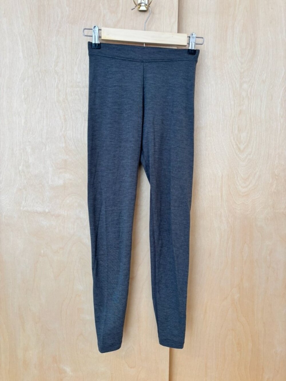 Uniqlo Heattech Extra Warm Cotton Leggings Womens Base Layer Dark Gray Size S